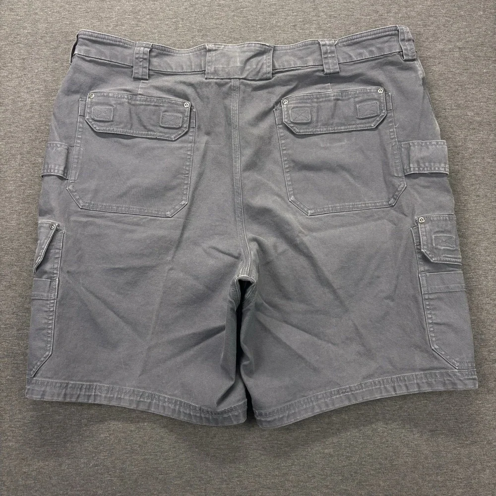 Duluth Trading Flex‎ Fire Hose Cargo Shorts Mens 46 Gray Workwear Outdoors Jorts
